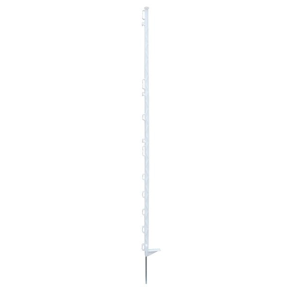 Palica za električnega pastirja 140 cm, bele barve, 12 zarez