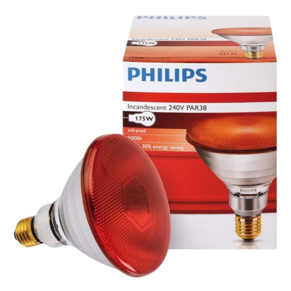 Infrardeča varčna grelna žarnica Philips.