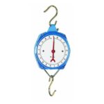 Viseča vzmetna tehtnica s kazalcem.