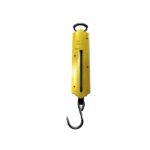 Viseča vzmetna tehtnica iz medenine.