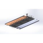 Skica izvedbe montaže stragalnika za gnoj in gnojevko Kurtsan.