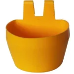 Okrogel PVC krmilnik za zajce z obešali