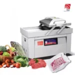 Komorna vakuumirka mod. 500, z dvojno komoro ter tremi črpalkami 3×20m³/h