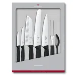 7-delni set kuhinjskih nožev Victorinox, črn - V DARILNEM PAKIRANJU