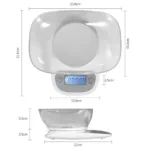 Digitalna, ABS, kuhinjska tehtnica, 5 kg - slika 5