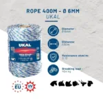 Žica/vrv Ukal Elite R6 - 400m - slika 2
