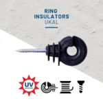 Okrogli izolator za trak ali žico Ukal Elite - slika 4