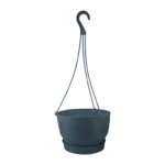 Viseči cvetlični lonec, z vgrajenim podstavkom in obešalom