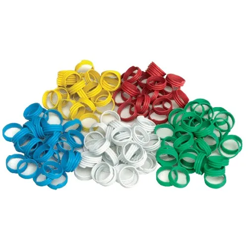 Obročki za kure, spiralni Obročki za označevanje perutnine Spiral, 100 kos - slika 1