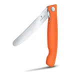Piknik nož za rezanje klobas, paradižnika Victorinox, 11 cm, oranžen - slika 2
