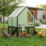 Kokošnjak za 6-8 kokoši RUN-CHICKEN, Coop 2.0, mint - slika 4
