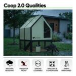 Kokošnjak za 6-8 kokoši RUN-CHICKEN, Coop 2.0, mint - slika 7